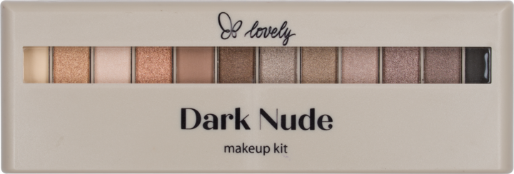 LOVELY Make Up Kit Paleta Cieni Do Powiek Dark Nude 13 G Drogeria Rossmann Pl