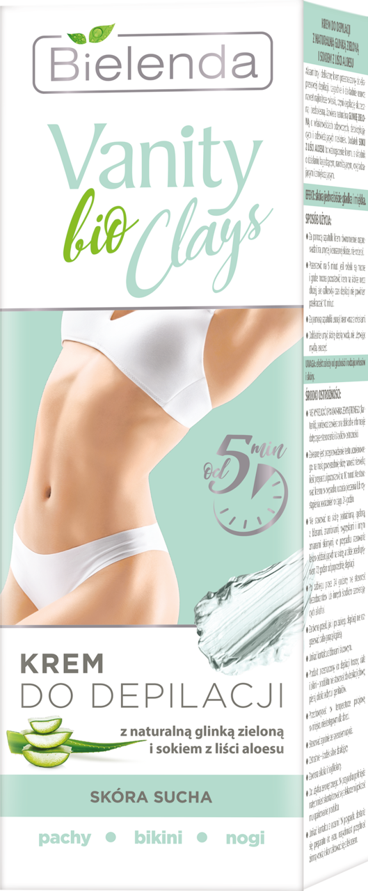 Bielenda Vanity Bio Clays Krem Do Depilacji Z Zielon Glink Pachy Bikini I Nogi Sk Ra