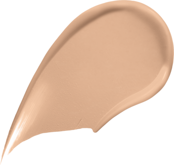 Max Factor Facefinity, smużka trwałego podkładu w odcieniu Soft Beige, widok z góry.