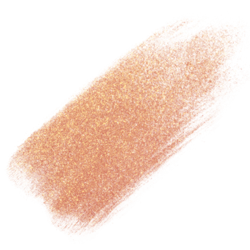 Jumbo Stick rozświetlacz w sztyfcie, brzoskwiniowo-złoty, perłowy blask, widoczny z bliska, lekko ukośnie.