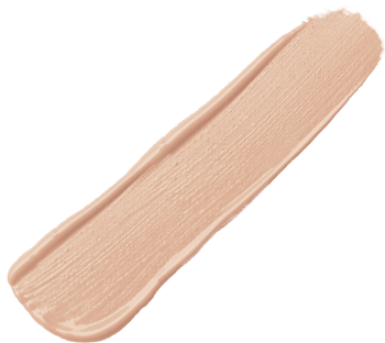 Jasna, beżowa smuga płynnego korektora Miss Sporty Perfect To Last Camouflage odcień 20, widoczna tekstura.