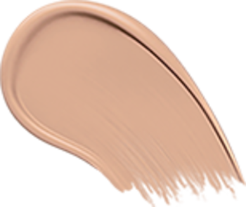 Beżowy podkład serum Naturally Perfect odcień 15, nawilżający, gładka smuga kosmetyku z blaskiem.