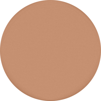 Zbliżenie na okrągły, czekoladowy bronzer Stars from the stars x E.WEDEL o miękko matowym wykończeniu.