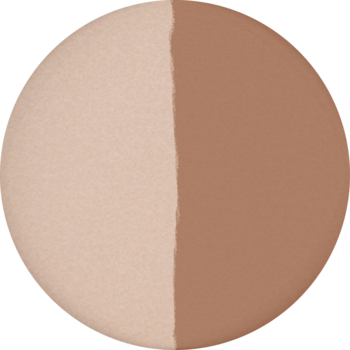 Mini paleta Stars x E.WEDEL: jasny puder rozświetlający i neutralno-chłodny bronzer o zapachu kawy.
