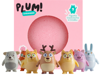 PLUM! CZYŚCIOCHOWO ,kula do kąpieli z zabawką, różne kolory,promocyjne