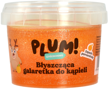 PLUM! CZYŚCIOCHOWO ,galaretka do kąpieli z brokatem, różne kolory,promocyjne