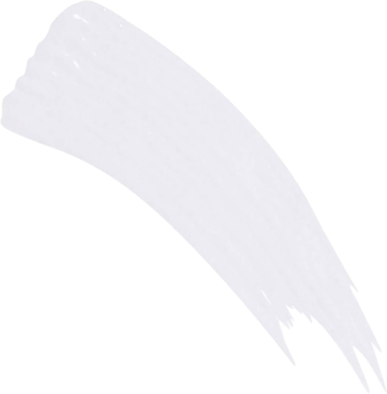 Transparentny żel do brwi Revolution Brow Fixer: biały, lekko teksturowany smug na czarnym tle.