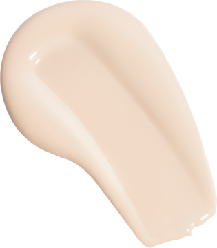 Swatch podkładu Revolution Skin Silk F1: jasnobeżowa smuga o jedwabistej, satynowej teksturze.