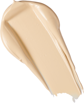 Pojedynczy, kremowy swatch korektora Revolution Conceal&Define C6.5 w odcieniu jasnego beżu, o gładkiej teksturze.