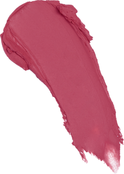 Rozmazanie satynowej pomadki Revolution Lip Allure Berry Boss, intensywny, kremowy róż.