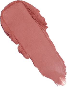 Kremowy swatch satynowej pomadki Revolution Lip Allure Soft Satin Lipstick w odcieniu Brunch Pink Nude na białym tle.
