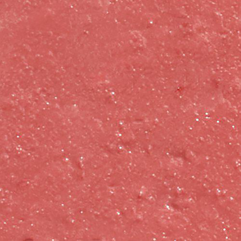 Zbliżenie na odcień 42 Sweet Peach balsamu IsaDora Glossy Balm, kremowa, błyszcząca tekstura z drobinkami.