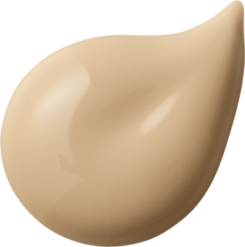 Krem BB Healthy Mix Bourjois, duża kropla jasnobeżowego podkładu o kremowej, promiennej teksturze.