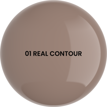 Okrągły wzornik bronzera Stars Moon Touch 01 Real Contour, chłodny, jasnobrązowy odcień konturujący.