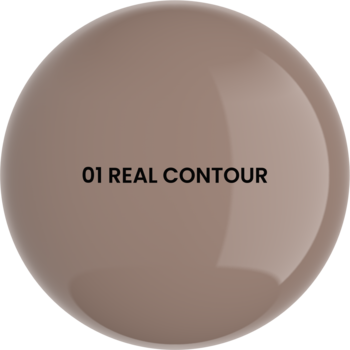 Okrągły wzornik bronzera Stars Moon Touch 01 Real Contour, chłodny, jasnobrązowy odcień konturujący.