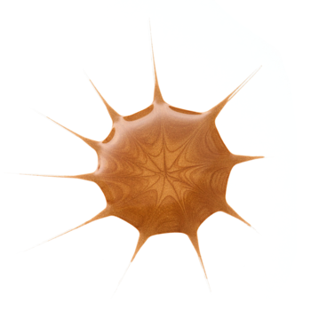 Bronzer w płynie Drop of Sunshine neutralny. Złocista, rozbryzgnięta kropla tworząca kształt słońca, z połyskiem.