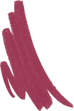 Intensywna próbka koloru Rimmel Lasting Finish konturówki do ust. Odcień ciemnego różu, kremowa tekstura.