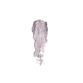 Perłowy cień IsaDora Lavender Vibe, zbliżenie na pionową, błyszczącą smuga lawendowego cienia.