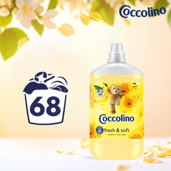 COCCOLINO Fresh & Soft ,płyn do płukania tkanin, Happy Yellow,promocyjne
