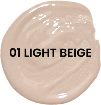 Swatch rozświetlającego korektora Stars from The Stars Moon Touch, odcień 01 Light Beige, chłodny beż.