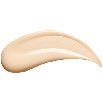 Pojedynczy, beżowy swatch kryjącego podkładu TIRTIR Mask Fit Red Cushion 17W French Vanilla, półmatowy.