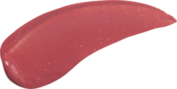 Błyszczący swatch nawilżającego tintu do ust TIRTIR Waterism Glow Tint w różowo-czerwonym odcieniu.