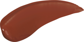 TIRTIR Waterism Glow Tint Honey Nut, błyszczący rozmazany swatch, intensywny, brązowo-czerwony kolor.