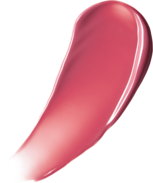 Błyszcząca, zakrzywiona smuga żelowego błyszczyka LAKA Jelling Nude w odcieniu Grape Ring, na czarnym tle, wysoki połysk.