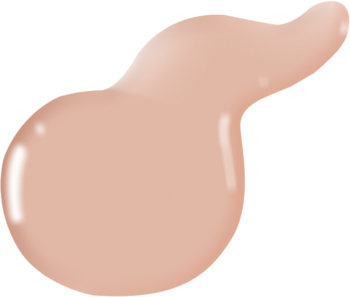 Rozświetlający podkład Collistar Unico 1R Rose Ivory, kremowa próbka w odcieniu jasnego beżu, na czarnym tle.