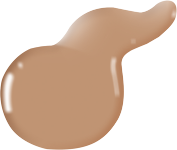 Próbka podkładu przeciwzmarszczkowego Collistar Unico 3N Beige: błyszcząca kropla i matowa próbka koloru.