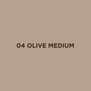 Próbnik koloru podkładu kryjącego Dubai Chocolate 04 Olive Medium. Beżowo-brązowy, matowy odcień.