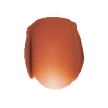 Próbka peptydowego balsamu do ust Your Kaya Cocoa Nude. Gładka, czerwonobrązowa smuga o lśniącej teksturze.