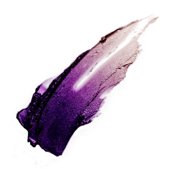 Zbliżenie na swatch kredki Chromatic Shock 24/7 Xtreme Eye Liner, metaliczny fiolet z połyskiem różowego złota.