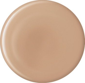Krem BB Lovely Skin Blanket, odcień Cream, gładka, jasnobeżowa kropla kosmetyku na czarnym tle.