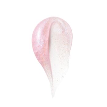 Rozsmarowany różowy balsam do ust Everybody London Berry Glaze, nawilżający, z perłowym połyskiem.