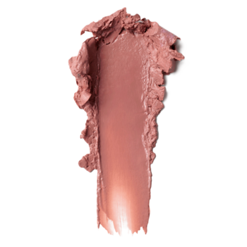 Kremowy swatch Plumping Lipstick Everybody London w odcieniu Pink Beige, widok z bliska na bogatą teksturę.