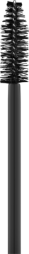 Catrice Hyper Lash Mascara 020 Speedy Brown. Zbliżenie na brązową, spiralną szczoteczkę z włókna, aplikator do rzęs.