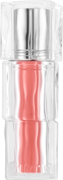 Koralowy mini tint do ust TIRTIR Waterism Glow Tint Heart Berry w przezroczystym opakowaniu ze srebrną nakrętką.