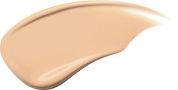 Próbka jasnego podkładu TIRTIR Mask Fit AI Filter Cushion 21N Ivory, matowy, gładka, kremowa smuga.