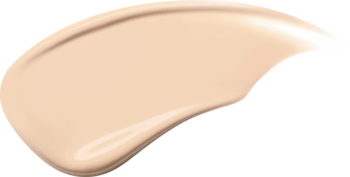 Kremowy beżowy swatch podkładu TIRTIR Mask Fit AI Filter Cushion 17N Vanilla, o matowym wykończeniu.