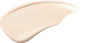 Smuga jasnego, kremowego podkładu TIRTIR Mask Fit AI Filter Cushion 13N Fair Ivory. Gładka, jednolita konsystencja.
