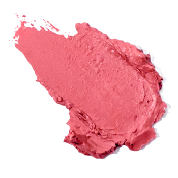 Róż do policzków Brush UP! Cool Flush, łososiowo-różowy swatch o elastycznej, kremowej teksturze. Zbliżenie.
