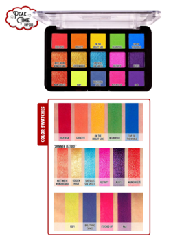 J.CAT BEAUTY Dia & Noche ,paleta cieni do powiek, nr 103 Peak Time,promocyjne