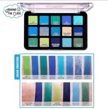 J.CAT BEAUTY Dia & Noche ,paleta cieni do powiek, nr 104 Around The Clock,promocyjne