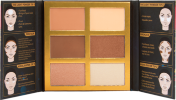 J.CAT BEAUTY Symphony Face Obsession ,paleta do konturowania twarzy, nr 102 Medium-Dark,promocyjne