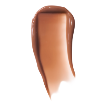 Próbka topniejącego, maślanego balsamu e.l.f. Glow Reviver w odcieniu Vanilla Toffee, z błyszczącym wykończeniem.