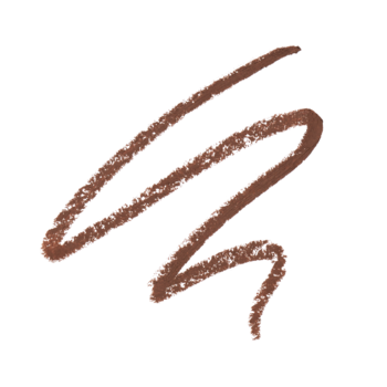 Zbliżenie na brązowy, kremowy swatch kredki e.l.f. Smoky Kohl Eyeliner Brownie Points, idealny do smoky eye.