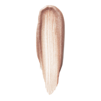 Swatch różu e.l.f. Halo Glow Candlelit, płynny, rozświetlający, z widocznymi pociągnięciami pędzla.