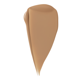 Próbka koloru nawilżającego tintu e.l.f. Halo Glow SPF 50 w odcieniu Medium Neutral, beżowo-brązowa.