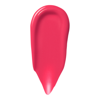 Błyszczący swatch intensywnego różu e.l.f. Camo Liquid Blush Comin' In Hot Pink na białym tle.